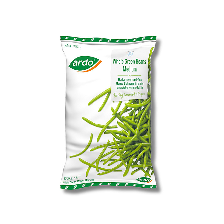 Grønne bønner, hele, medium 4x2,5kg  t  kg