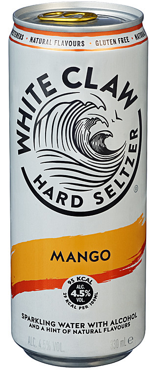 White claw hard seltzer mango 4,5% 12x33cl