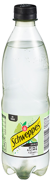 Schweppes mint og lime zero   24x0,5l
