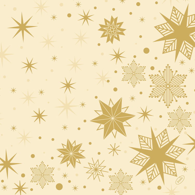 Serviett dunilin 40cm stargazing cream 45stk