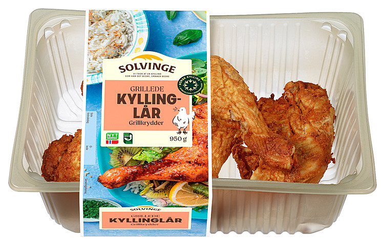 Kyllinglår grillede med grillkrydder  950g