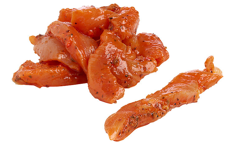 Kyllingfilet, strimlet, kebabmarinert  2kg