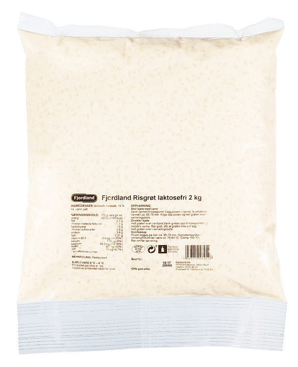 Risgrøt fjordland laktosefri  2kg