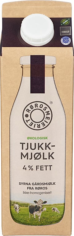 Tjukkmjølk from røros 4% fat ecol.   1l