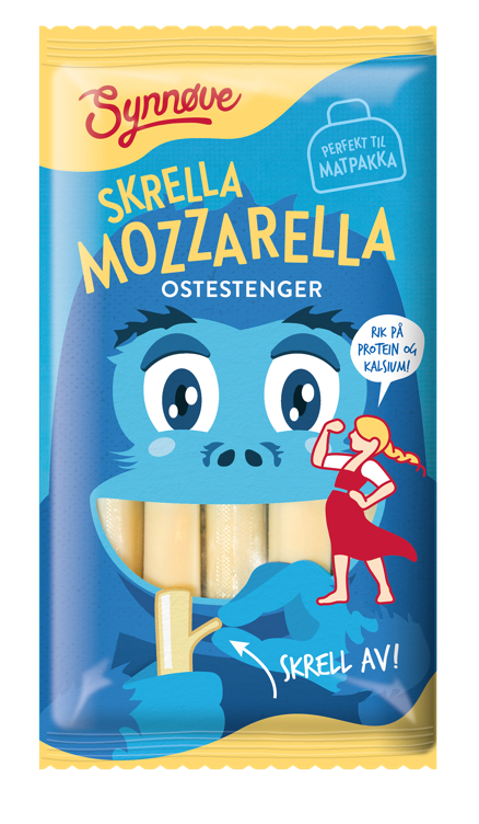Mozzarella skrella ostestenger  100g