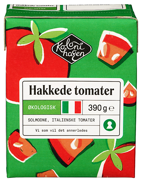 Tomater hakkede økol. 390g