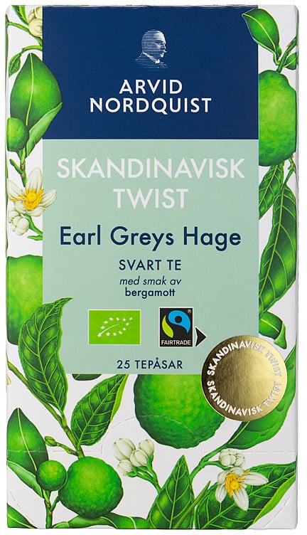 Earl greys hage svart te fairtrade  25st