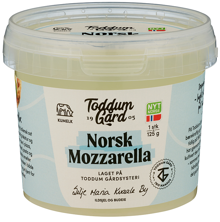 Norsk mozzarella beger   125g