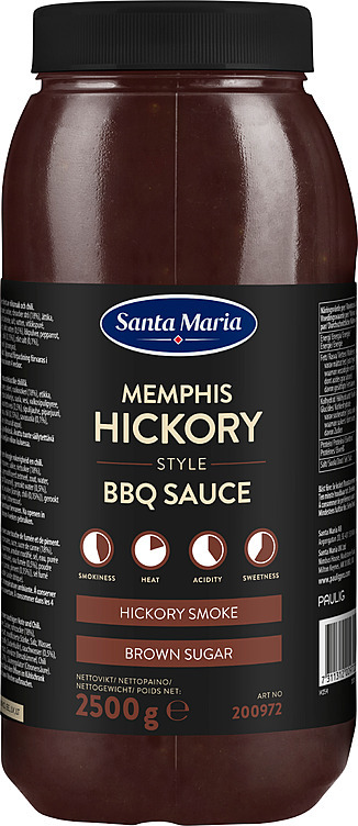 Memphis hickory style bbq sauce  2,5kg