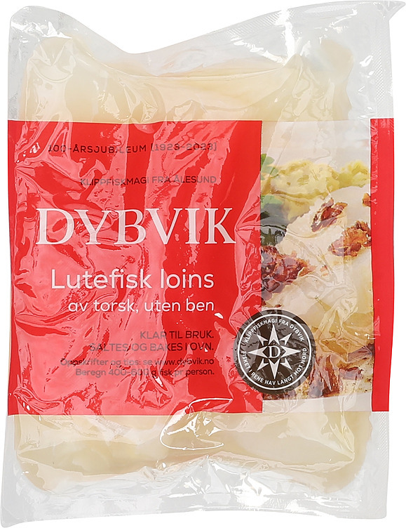 Lutefisk loins benfri ca4,9kg kg
