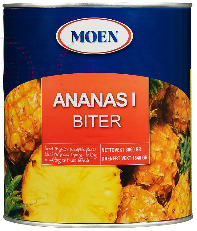 Ananas i biter pizzacut   3kg