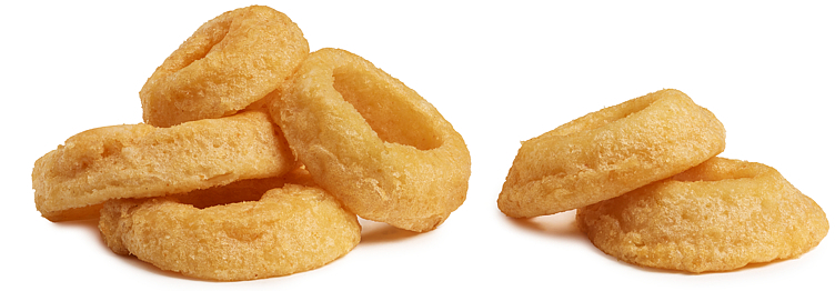 Beer battered thick onion rings 1kg