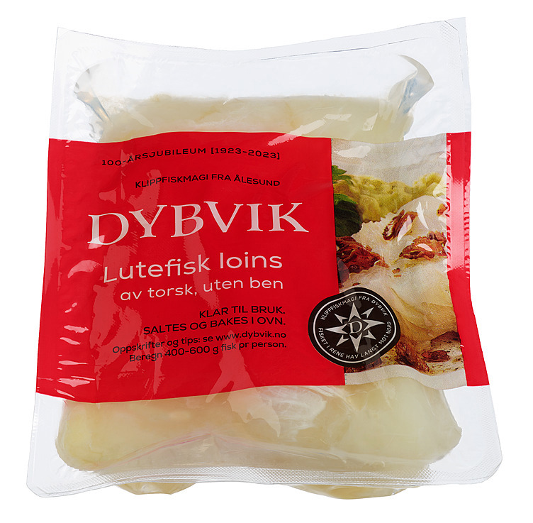 Lutefisk loins benfri ca4,9kg  kg