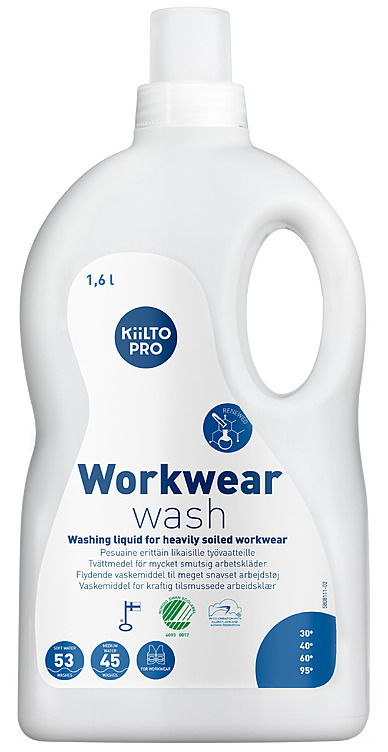 Vaskemiddel workwear wash  1,6l