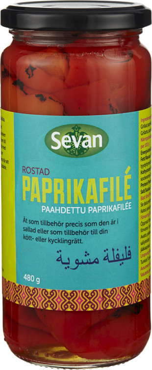 Paprikafile bakt/grillet   480g