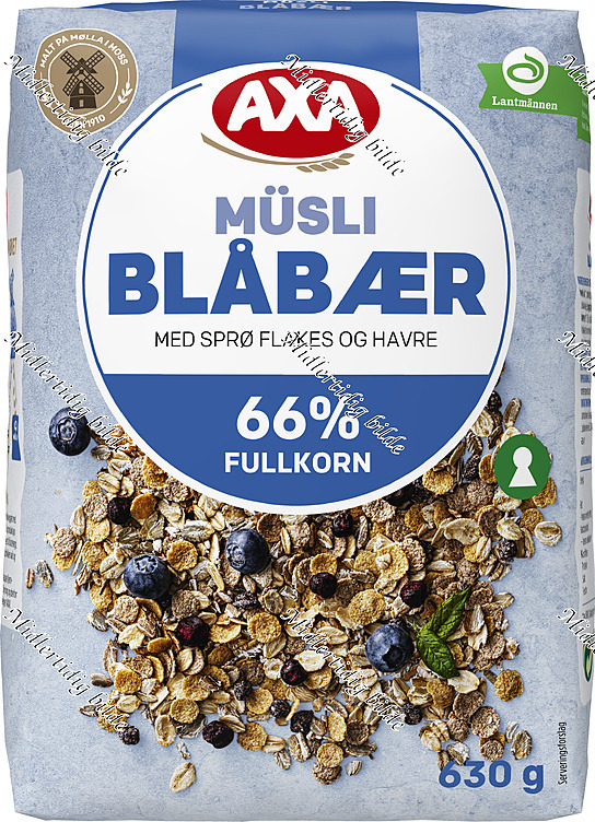 Müsli blåbær  630g