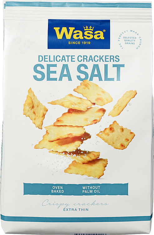 Wasa kjeks delicate crackers sea salt  180g