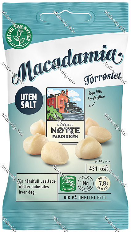 Dln macadamia uten salt  60g