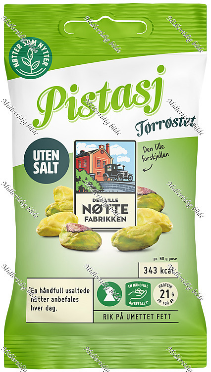 Dln pistasj uten salt  60g