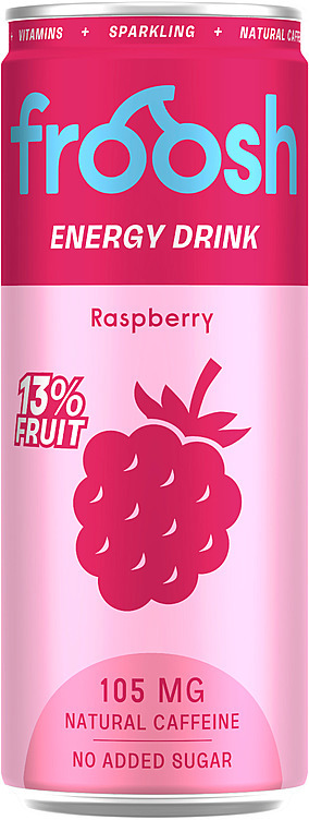 Energidrikk bringebær  24x33cl