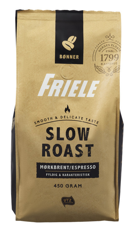 Friele slow roast mørk utz helkaffe  450g