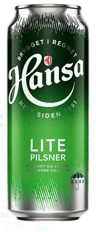 Hansa pilsner lite glutenfri bx   4,3%   24x50cl