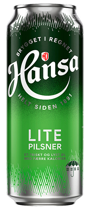 Hansa pilsner lite glutenfri bx   4,3%   24x50cl