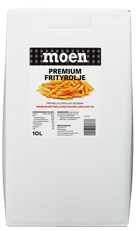 Frityrolje longlife bag in box  10l