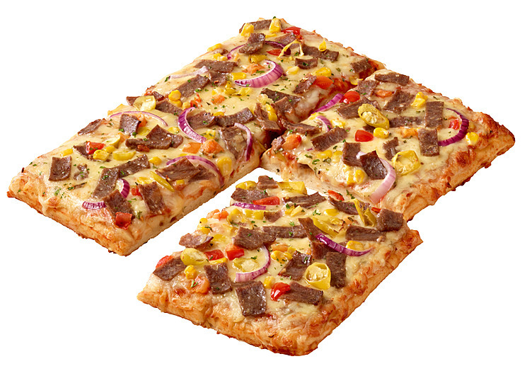 Firkantpizza kebab  690g