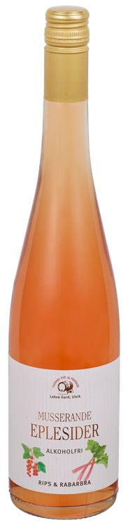 Eplesider med rips og rabarbra alkoholfri   75cl