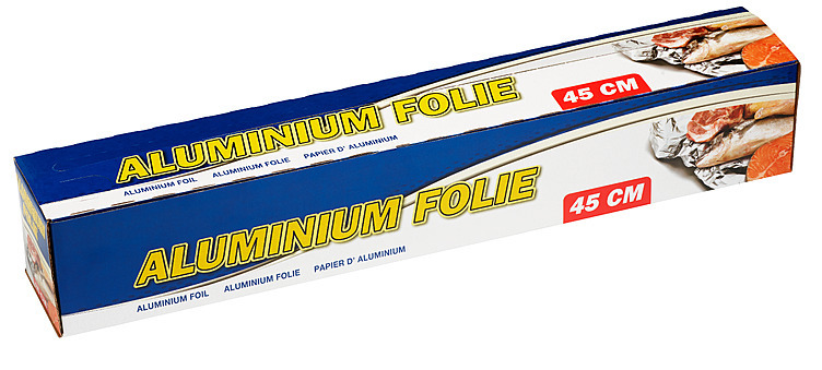 Aluminiumsfolie 18my cutbox 45cm