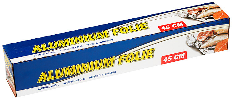 Aluminiumsfolie 45cm, 14my cutbox  6stk