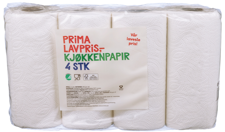 Kjøkkenpapir  4pk