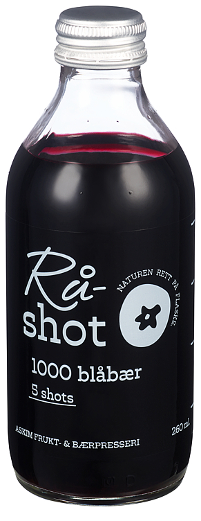 Blåbær råshot  260ml