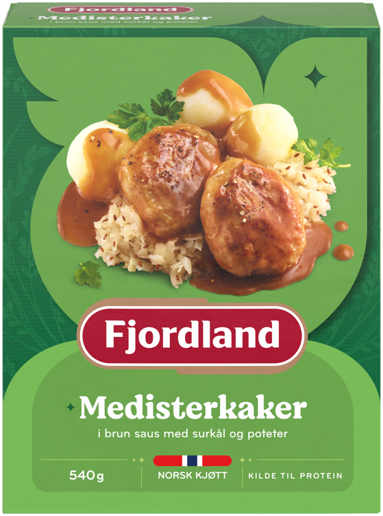 Meatballs (pork) w/sauerkraut and potatoes  540g