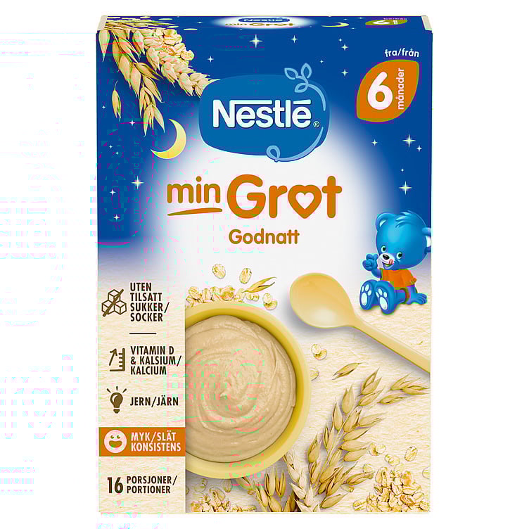 Min fullkornsgrøt god natt 6m 410g
