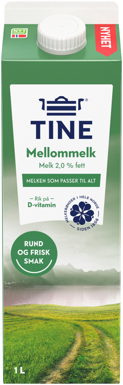 Tine mellommelk  1l