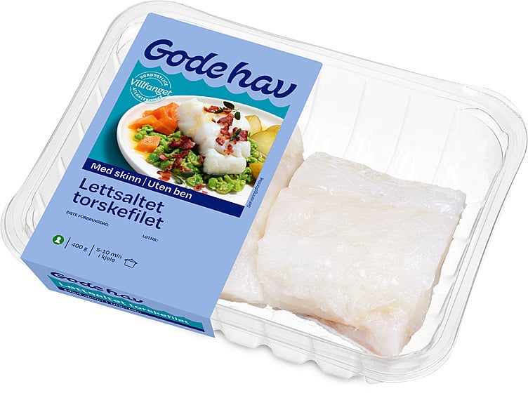 Torskefilet lettsaltet  400g
