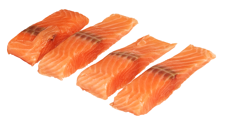 Atlantisk laks pors. fryst u/skinn (4x125g)x16stk  kg