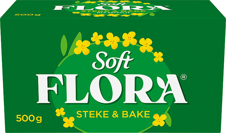 Soft flora steke & bake   500g
