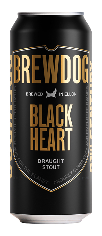Brewdog black heart draught stout bx   4,1%   10x44cl