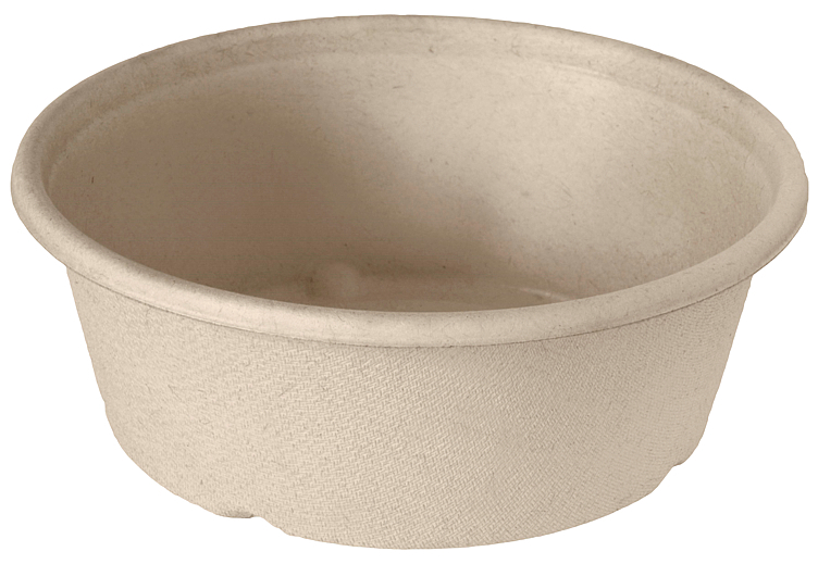 Salatskål classic fiber pbat/pla brun   600ml