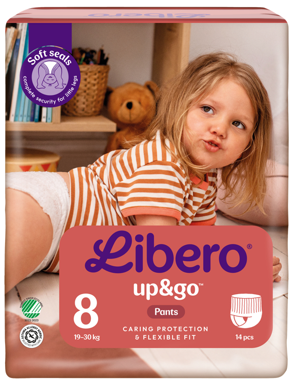 Libero up&go 8 buksebleie, 19-30kg  14stk