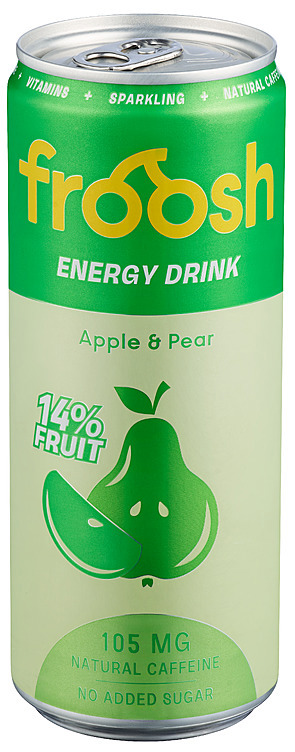 Energidrikk eple & pære  24x33cl