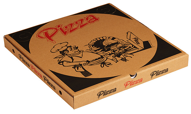 Pizzaeske 42x42 brun  50stk