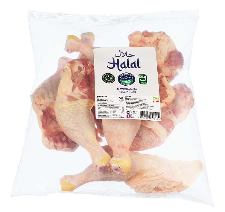 Halal rå kyllinglår  2kg