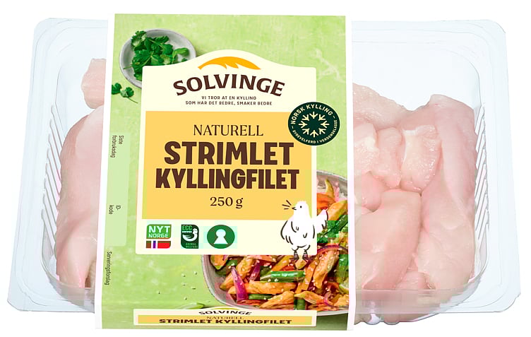 Kyllingfilet srimlet  250g