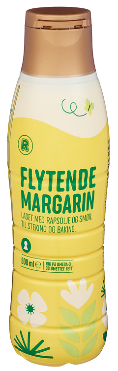 Margarin flytende m/smør og rapsolje  500ml