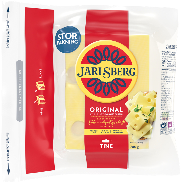 Jarlsberg 27% sk.fri   700g
