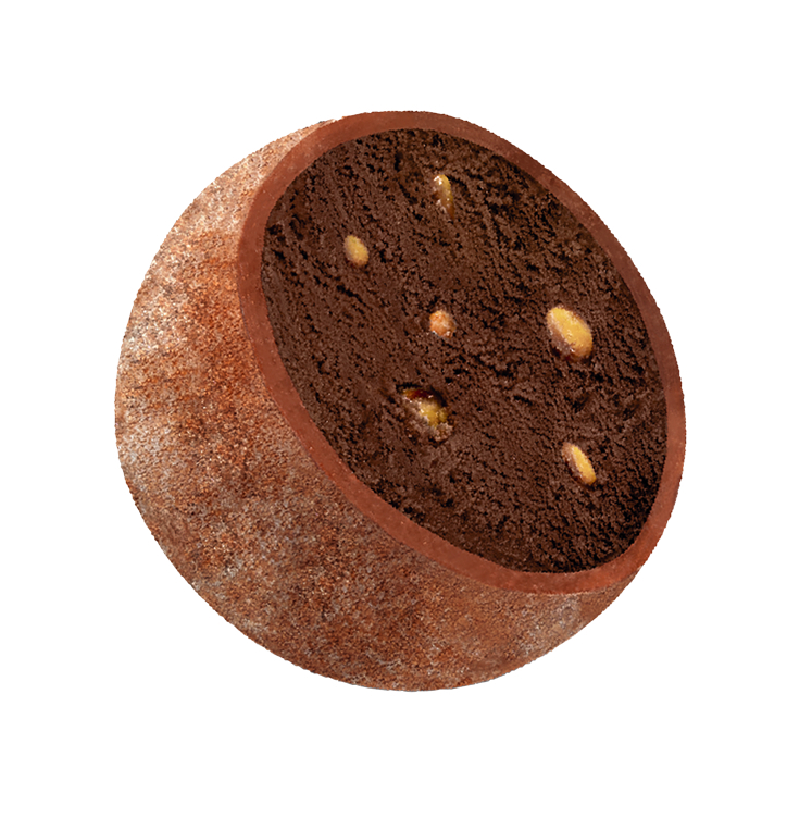 Vegan sjokolade hasselnøtt mochi iskrem  60x32g